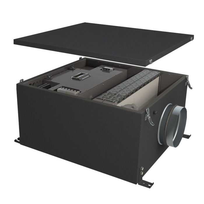 Приточная вентиляционная установка Minibox E-850-1/7,5kW/G4 Zentec