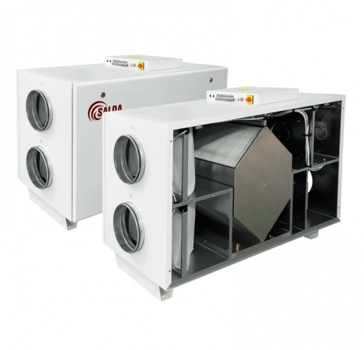 Приточно-вытяжная вентиляционная установка Salda RIS 1900 HE EKO 3.0